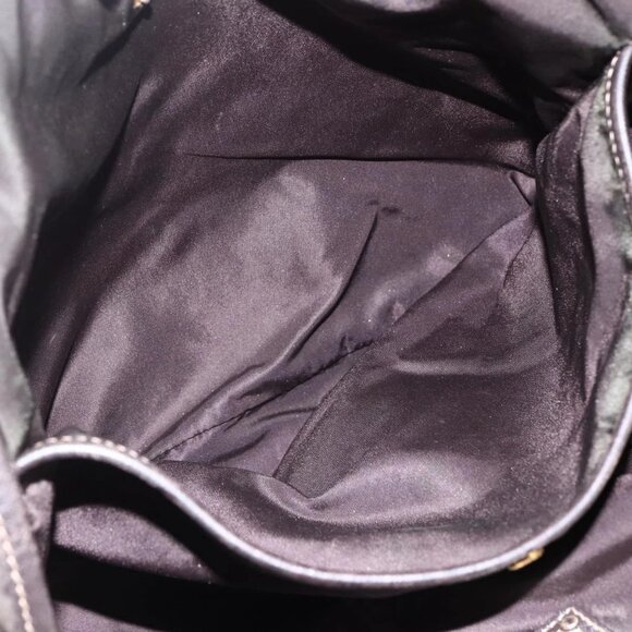 PRADA Tote Bag Nylon Khaki Gold Auth bs30074 - Picture 13 of 16